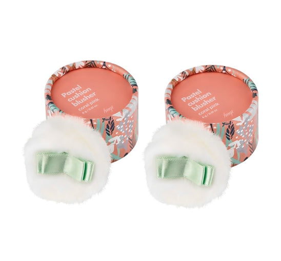 2 x THE FACE SHOP Pastel Cushion Blusher Coral Pink 6g from Korea