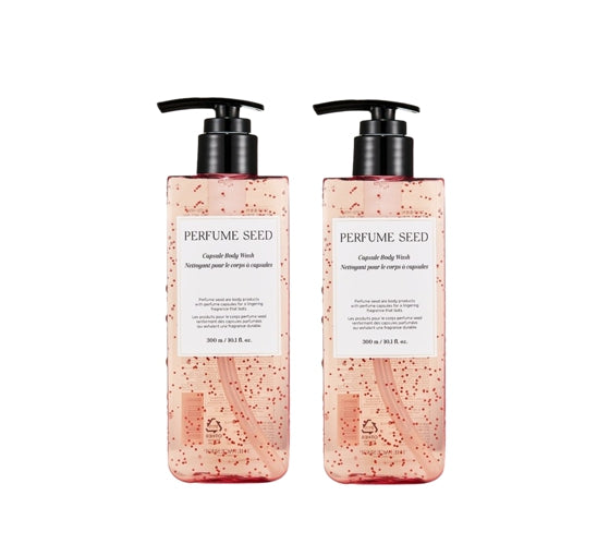 2 x THE FACE SHOP Perfum Seed Capsule Body Wash 300ml – Luxurious Fragrance & Soft Skin from Korea