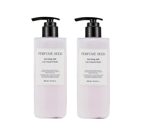 2 x THE FACE SHOP Perfume Seed Rich Body Milk Body Lotion Jasmine Scent 300ml from Korea
