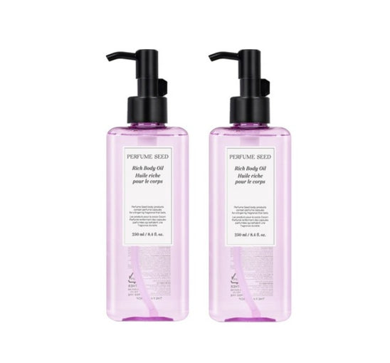 2 x THE FACE SHOP Perfume Seed Rich Body Oil Jasmine Scent 250ml from Korea