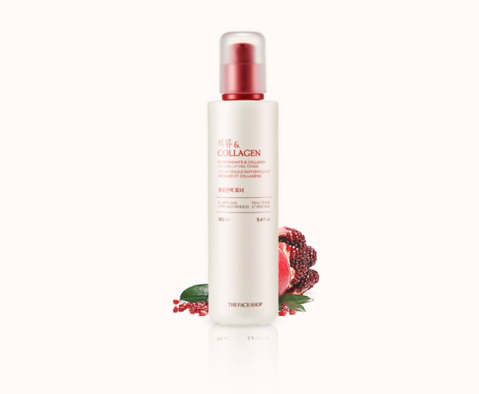 2 x THE FACE SHOP Pomegrante & Collagen Volume Lifting Toner 160ml from Korea