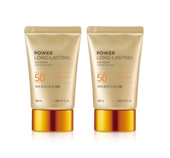 2 x THE FACE SHOP Power Long-Lasting Sun 50ml SPF50+ PA+++ from Korea