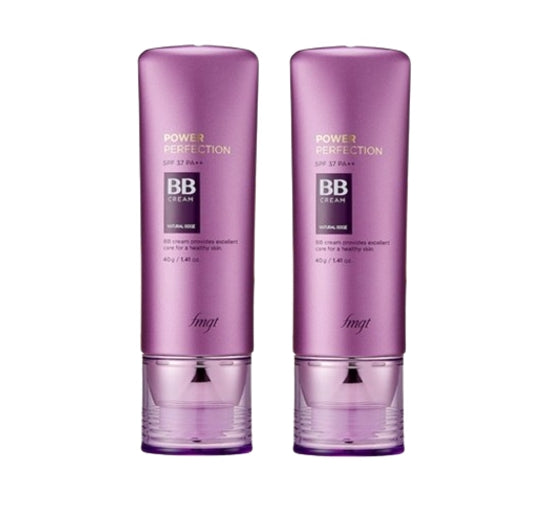2 x THE FACE SHOP Power Perfection BB Cream 40g  SPF 37 PA++ (V203 Natural Beige) from Korea