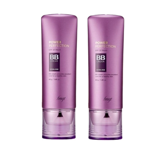2 x THE FACE SHOP Power Perfection BB Cream 40g  SPF 37 PA++ (V205 Healthy Beige) from Korea