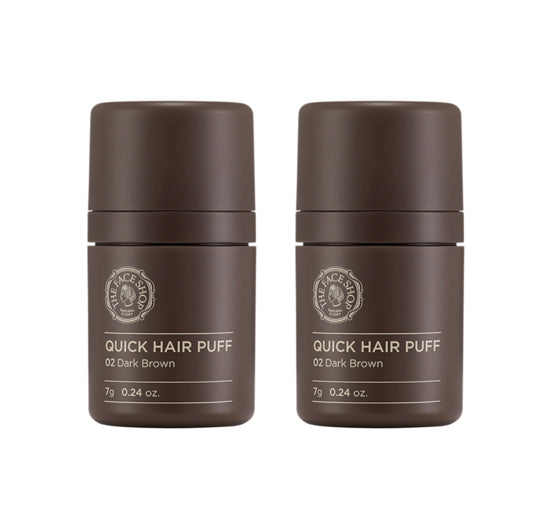 THE FACE SHOP Quick Hair Puff 7g 02 Dark Brown from Korea
