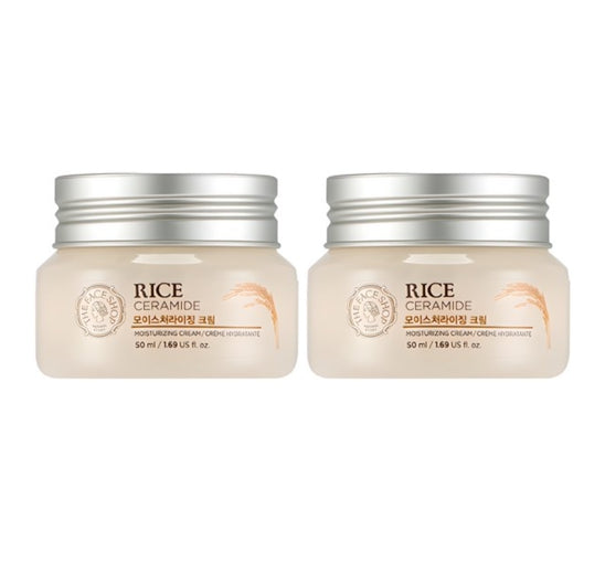 2 x THE FACE SHOP Rice & Ceramide Moisturizing Cream 50ml from Korea