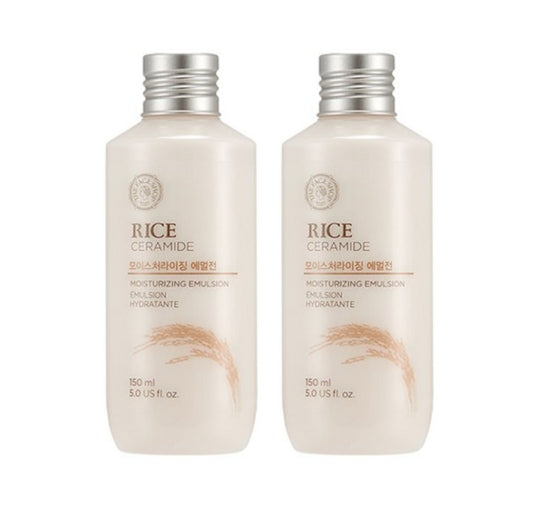 2 x THE FACE SHOP Rice Ceramide Moisturizing Emulsion 150ml from Korea