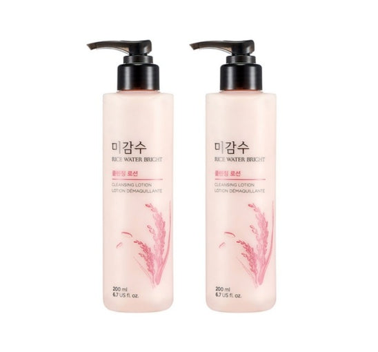 2 x THE FACE SHOP Rice Water Bright Facial Cleansing Lotion 200ml from Korea