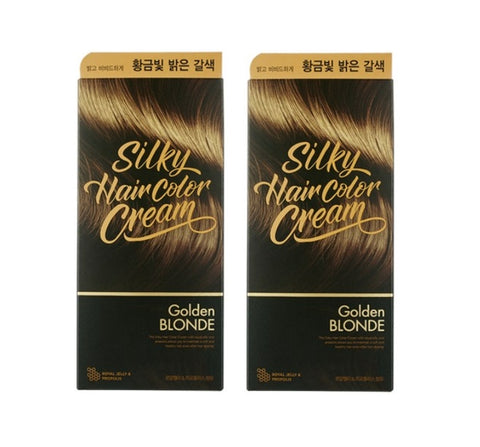 2 x THE FACE SHOP Stylist Hair Color Cream #Golden Blonde from Korea