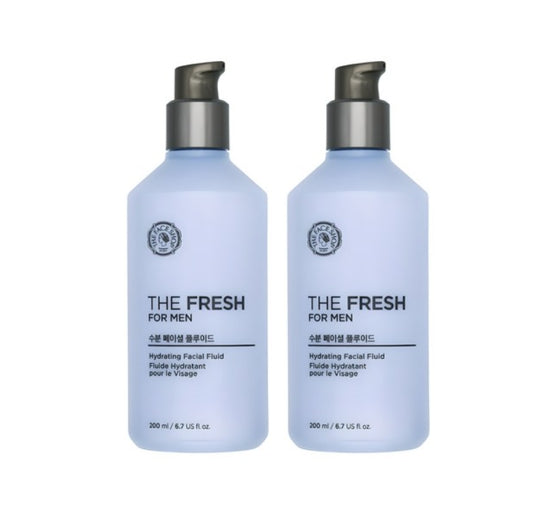 2 x [MEN] THE FACE SHOP The Fresh For Men Hydrating Fluid 200ml from Korea