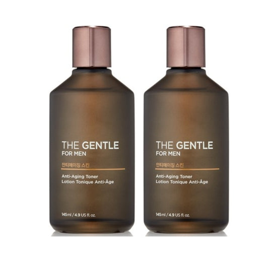2 x [MEN] THE FACE SHOP The Gentle For Men Anti-Aging Toner 145ml from Korea