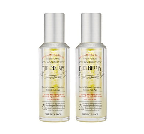 2 x THE FACE SHOP The Therapy Oil-Drop Anti-Aging Facial Serum 45ml from Korea