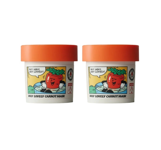 2 X THE FACE SHOP UGLY LOVELY CARROT Mask 100ml from Korea by THE FACE SHOP