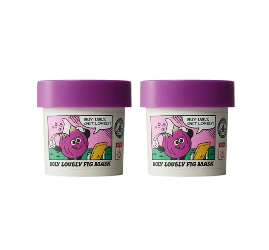 2 X THE FACE SHOP UGLY LOVELY FIG Mask 100ml from Korea by THE FACE SHOP