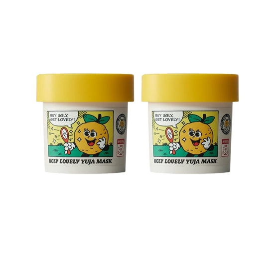 2 X THE FACE SHOP UGLY LOVELY Yuja Mask 100ml from Korea by THE FACE SHOP