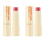 2 x THE FACE SHOP Vitamin Sun Lip Balm 3.9g SPF 22 PA+++ (Pink Colour) – Tinted Vitamin Lip