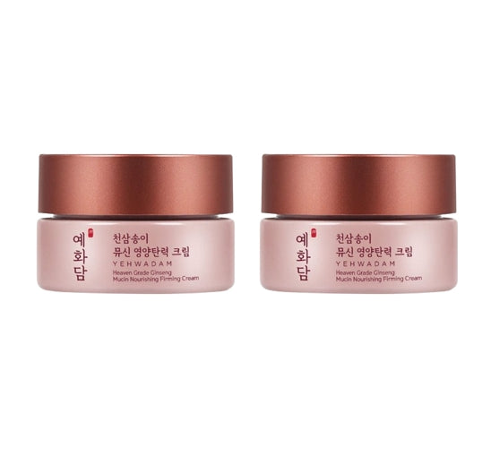 2 x THE FACE SHOP Yehwadam Heaven Grade Ginseng Mucin Nourishing Firming Cream 60ml from Korea