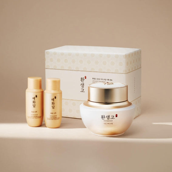 THE FACE SHOP Yehwadam Hwansaenggo Snow Glow Dark Spot Correcting Cream Special Set (3 Items) from Korea