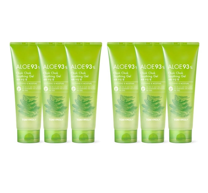 6 x TONYMOLY Aloe 99% Chok Chok Soothing Gel 250ml from Korea by TONYMOLY