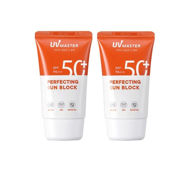 2 x TONYMOLY UV Master Perfecting Sun Block 50ml, SPF50+ PA+++ from Korea by TONYMOLY