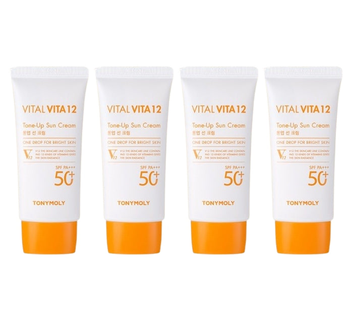 4 x TONYMOLY Vital VITA 12 Tone Up Cream 50ml, SPF50+ PA+++ from Korea by TONYMOLY