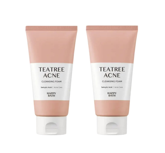 2 x HAPPY BATH Tea Tree Acne Cleansing Foam 150g from Korea by HAPPY BATH