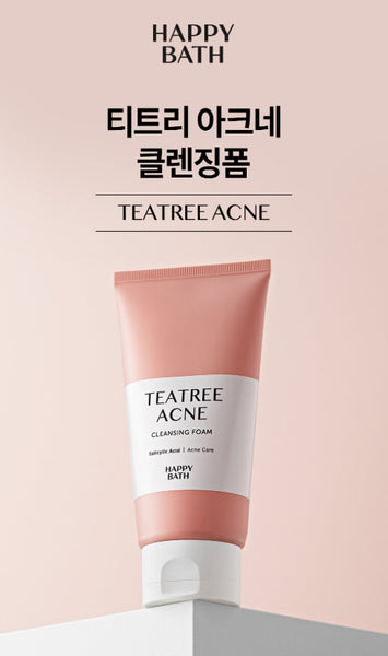 2 x HAPPY BATH Tea Tree Acne Cleansing Foam 150g from Korea by HAPPY BATH