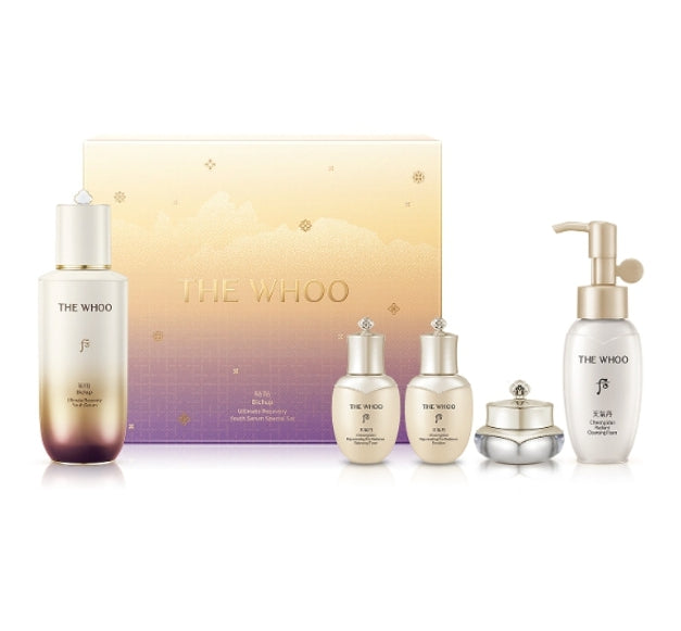 The History of Whoo Bichup Ultimate Recovery Youth Serum 90ml Sep. 2025 Set (5 Items) from Korea