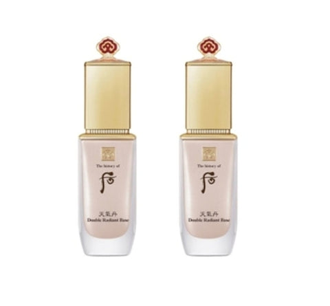 2 x The History of Whoo Cheongidan Hwahyun Double Radiant Base 40ml from Korea by The History of Whoo