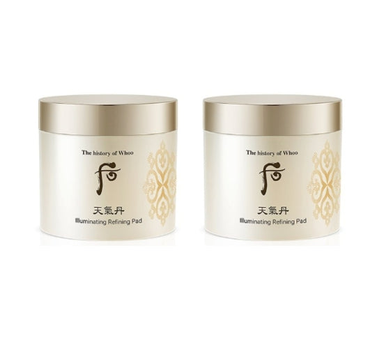 2 x The History of Whoo Cheongidan Hwahyun Illuminating Refining Pad 160ml(60ea) from Korea by The History of Whoo