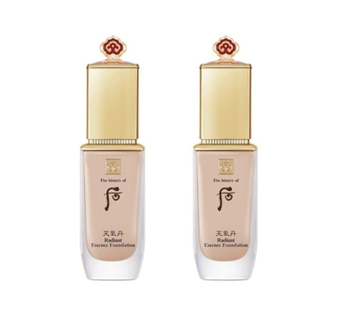 2 x The History of Whoo Cheongidan Hwahyun Radiant Essence Foundation #21 #23 40ml from Korea by The History of Whoo