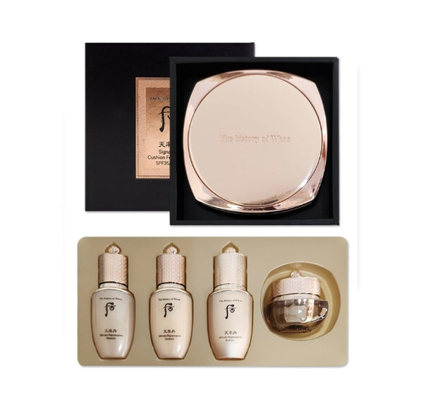 The History of Whoo Cheonyuldan Hwayul Signature Cushion Foundation #21 Sep. 2026 Set (6 Items) from Korea