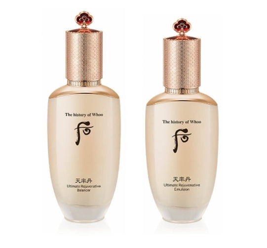 The History of Whoo Cheonyuldan Hwayul Ultimate Rejuvenating Balancer + Emulsion Set (2 Items) from Korea by The History of Whoo