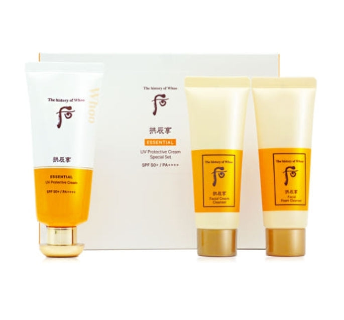 The History of Whoo Gongjinhyang Jinhaeyoon Essential UV Protective Cream Set (3 Items) Ma from Korea by The History of Whoo
