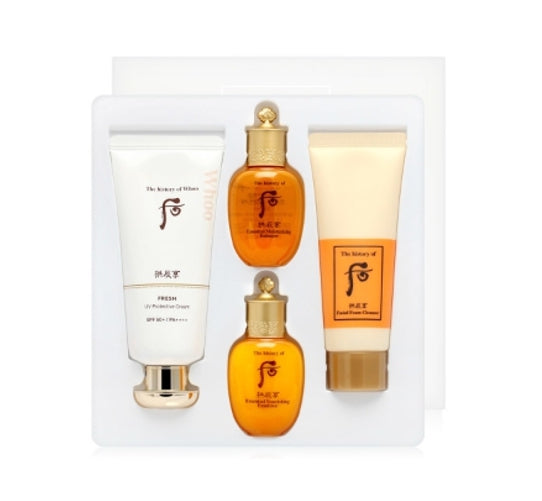 The History of Whoo Gongjinhyang Jinhaeyoon Fresh Sun Cream Sun June 2025 Set (4 Items) SPF 50+/PA++++ from Korea by The History of Whoo