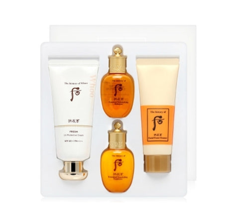 The History of Whoo Gongjinhyang Jinhaeyoon Fresh Sun Cream Sun June 2025 Set (4 Items) SPF 50+/PA++++ from Korea by The History of Whoo