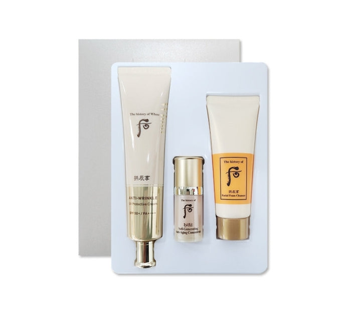 The History of Whoo Gongjinhyang Jinhaeyoon Wrinkle Sun Cream Big Size April 2025 Set (3 Items) from Korea by The History of Whoo