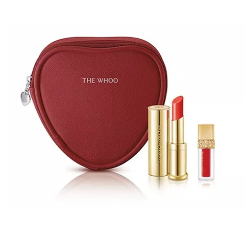 The History of Whoo Gongjinhyang:Mi Glow Lip Balm Red March 2024 Set (3 Items) from Korea_MU
