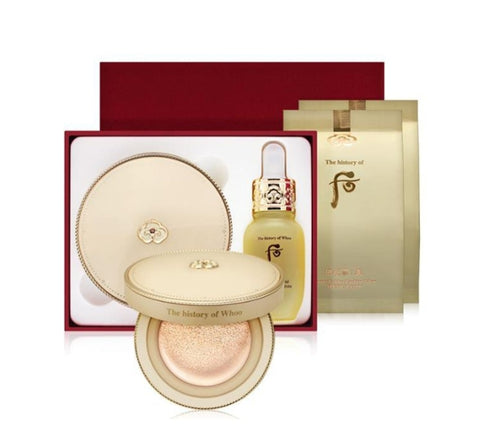 The History of Whoo Gongjinhyang:Mi Luxury Golden Cushion #21 April 2024 Set (4 Items) from Korea