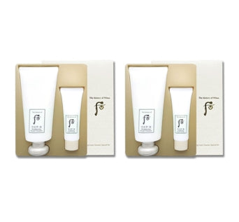 2 x The History of Whoo Gongjinhyang:Seol Brightening Cleansing Foam July 2025 Set (2 Items) from Korea by The History of Whoo