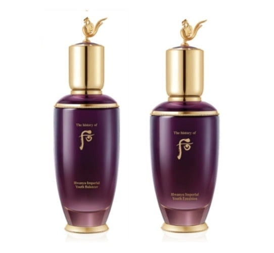 The History of Whoo Hwanyu Imperial Youth Balancer + Emulsion Set (2 Items) from Korea by The History of Whoo