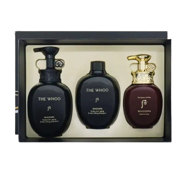 The History of Whoo Whoospa Scalp Anti-aging Shampoo Nov. 2025 Set (3 Items) from Korea