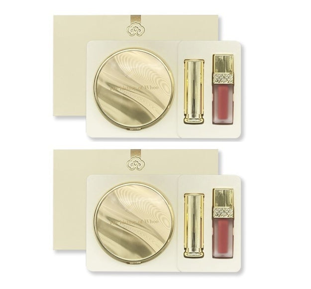2 x The History of Whoo Gongjinhyang:Mi Luxury Glow Pressed Powder July 2025 Set (3 Items) from Korea by The History of Whoo