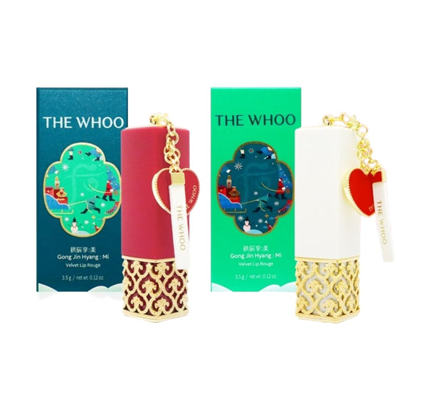 The History of Whoo Gongjinhyang:Mi Velvet Lip Rouge Holiday Edition, 2 Colours from Korea by The History of Whoo