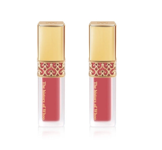 2 x The History of Whoo Gongjinhyang:Mi Velvet Liquid Lip Rouge 3 Colours from Korea by The History of Whoo
