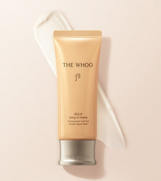 The History of Whoo Gongjinhyang Neck & Face Protein Repair Mask 100ml April 2025 from Korea by The History of Whoo
