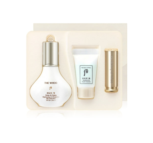 The History of Whoo Gongjinhyang:Seol Brightening UV Protective BB Cream July 2025 Set (3 Items), 2 Colours from Korea by The History of Whoo