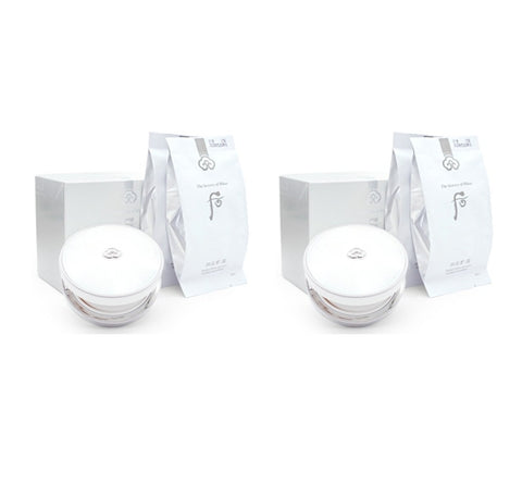 2 x The history of whoo Gongjinhyang:Seol Radiant White Moisture Cushion Foundation #21 July 2025 Set (3 Items) from Korea by The History of Whoo