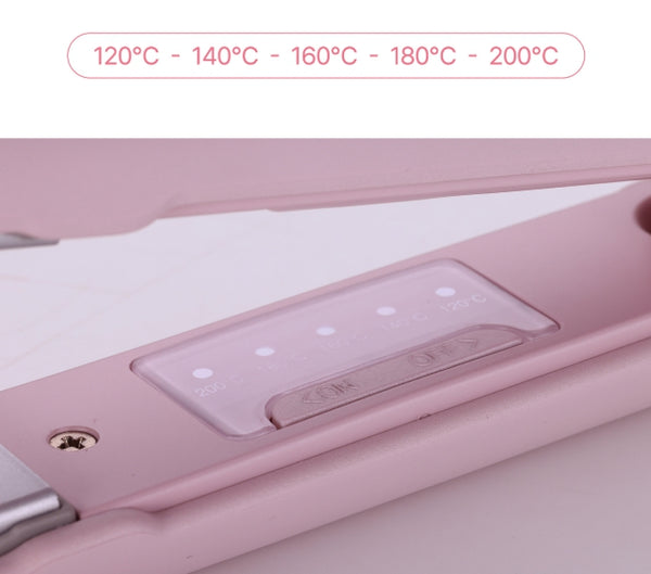 UNIX Candy Bar Flat Iron Light Pink Colour, Universal Voltage from Korea