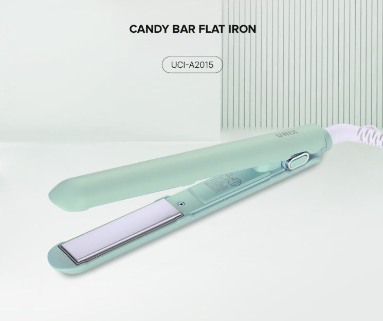 UNIX Candy Bar Flat Iron Shine Mint Colour, Universal Voltage from Korea
